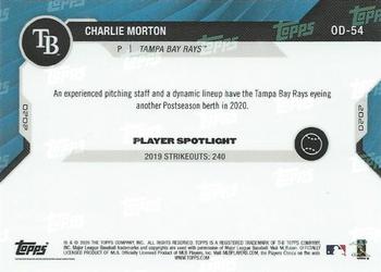 2020 Topps Now Road to Opening Day Tampa Bay Rays #OD-54 Charlie Morton Back