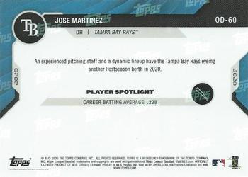 2020 Topps Now Road to Opening Day Tampa Bay Rays #OD-60 Jose Martinez Back