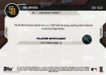 2020 Topps Now Road to Opening Day San Diego Padres #OD-423 Wil Myers Back