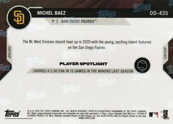 2020 Topps Now Road to Opening Day San Diego Padres #OD-435 Michel Baez Back