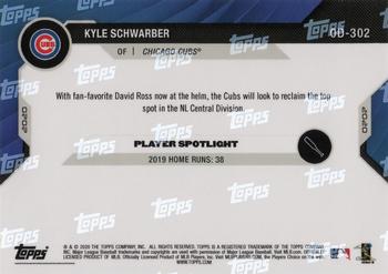 2020 Topps Now Road to Opening Day Chicago Cubs #OD-302 Kyle Schwarber Back