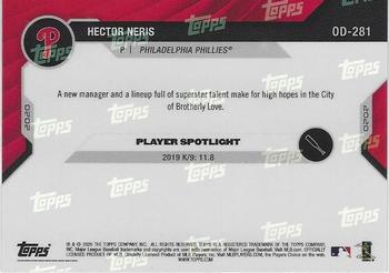 2020 Topps Now Road to Opening Day Philadelphia Phillies #OD-281 Hector Neris Back