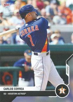 2020 Topps Now Road to Opening Day Houston Astros #OD-157 Carlos Correa Front