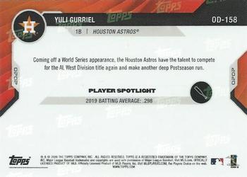2020 Topps Now Road to Opening Day Houston Astros #OD-158 Yuli Gurriel Back