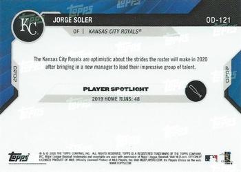 2020 Topps Now Road to Opening Day Kansas City Royals #OD-121 Jorge Soler Back