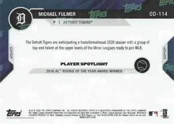 2020 Topps Now Road to Opening Day Detroit Tigers #OD-114 Michael Fulmer Back