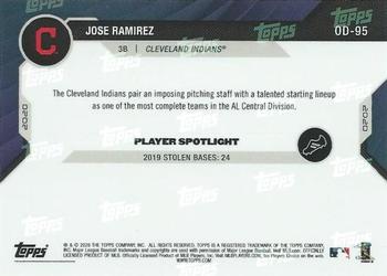 2020 Topps Now Road to Opening Day Cleveland Indians #OD-95 Jose Ramirez Back