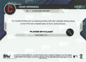 2020 Topps Now Road to Opening Day Cleveland Indians #OD-97 Cesar Hernandez Back