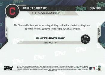 2020 Topps Now Road to Opening Day Cleveland Indians #OD-100 Carlos Carrasco Back