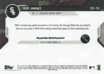2020 Topps Now Road to Opening Day Chicago White Sox #OD-76 Eloy Jimenez Back