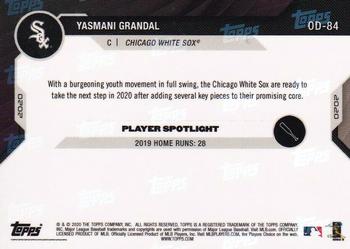 2020 Topps Now Road to Opening Day Chicago White Sox #OD-84 Yasmani Grandal Back