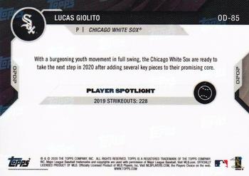 2020 Topps Now Road to Opening Day Chicago White Sox #OD-85 Lucas Giolito Back