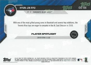 2020 Topps Now Road to Opening Day Toronto Blue Jays #OD-66 Hyun-Jin Ryu Back