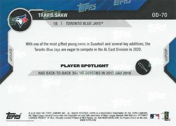 2020 Topps Now Road to Opening Day Toronto Blue Jays #OD-70 Travis Shaw Back