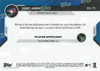 2020 Topps Now Road to Opening Day Toronto Blue Jays #OD-73 Danny Jansen Back