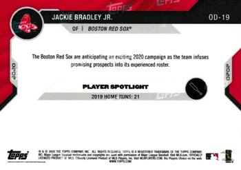 2020 Topps Now Road to Opening Day Boston Red Sox #OD-19 Jackie Bradley Jr. Back