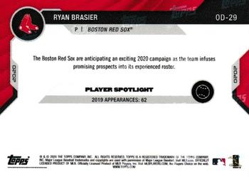 2020 Topps Now Road to Opening Day Boston Red Sox #OD-29 Ryan Brasier Back