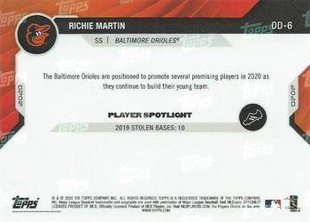 2020 Topps Now Road to Opening Day Baltimore Orioles #OD-6 Richie Martin Back