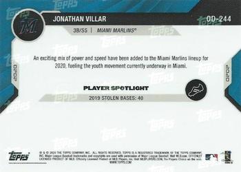 2020 Topps Now Road to Opening Day Miami Marlins #OD-244 Jonathan Villar Back