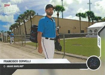 2020 Topps Now Road to Opening Day Miami Marlins #OD-253 Francisco Cervelli Front