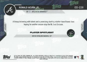 2020 Topps Now Road to Opening Day Atlanta Braves #OD-226 Ronald Acuna Jr. Back