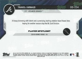 2020 Topps Now Road to Opening Day Atlanta Braves #OD-234 Travis d'Arnaud Back