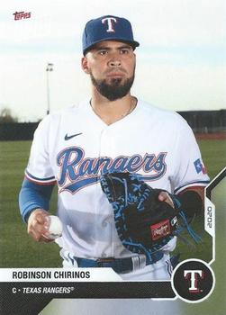 2020 Topps Now Road to Opening Day Texas Rangers #OD-218 Robinson Chirinos Front
