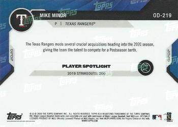 2020 Topps Now Road to Opening Day Texas Rangers #OD-219 Mike Minor Back