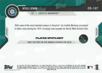2020 Topps Now Road to Opening Day Seattle Mariners #OD-197 Kyle Lewis Back
