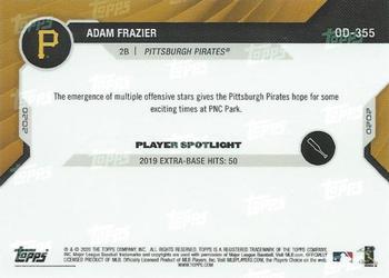 2020 Topps Now Road to Opening Day Pittsburgh Pirates #OD-355 Adam Frazier Back