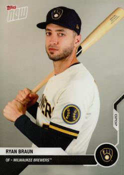 2020 Topps Now Road to Opening Day Milwaukee Brewers #OD-333 Ryan Braun Front