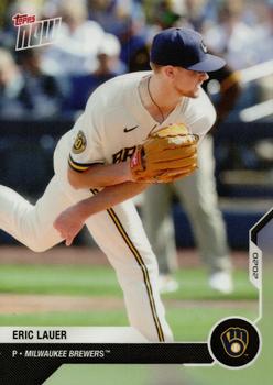 2020 Topps Now Road to Opening Day Milwaukee Brewers #OD-338 Eric Lauer Front