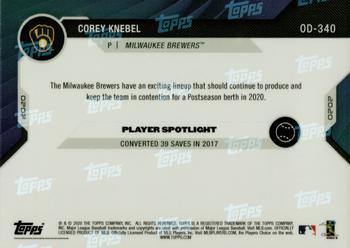 2020 Topps Now Road to Opening Day Milwaukee Brewers #OD-340 Corey Knebel Back