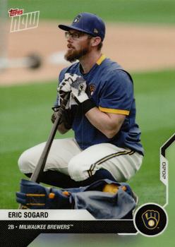 2020 Topps Now Road to Opening Day Milwaukee Brewers #OD-343 Eric Sogard Front