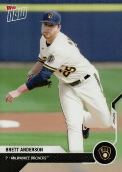 2020 Topps Now Road to Opening Day Milwaukee Brewers #OD-345 Brett Anderson Front