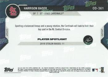 2020 Topps Now Road to Opening Day St. Louis Cardinals #OD-361 Harrison Bader Back