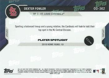 2020 Topps Now Road to Opening Day St. Louis Cardinals #OD-362 Dexter Fowler Back