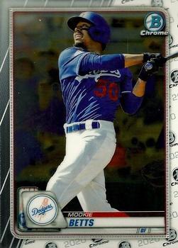 2020 Bowman Chrome #31 Mookie Betts Front