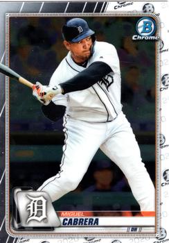 2020 Bowman Chrome #86 Miguel Cabrera Front