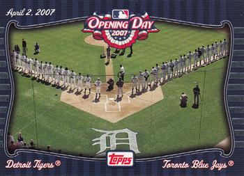 2007 Topps - Opening Day Team vs. Team #OD5 Toronto Blue Jays / Detroit Tigers Front