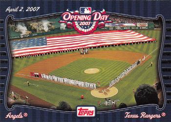 2007 Topps - Opening Day Team vs. Team #OD14 Texas Rangers / Los Angeles Angels Front
