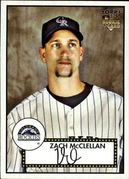 2007 Topps Rookie 1952 Edition - Black Back #93 Zach McClellan Front