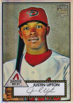 2007 Topps Rookie 1952 Edition - Chrome Refractors #TCRC94 Justin Upton Front