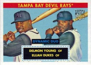 2007 Topps Rookie 1952 Edition - Dynamic Duos #DD5 Delmon Young / Elijah Dukes Front