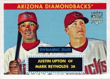 2007 Topps Rookie 1952 Edition - Dynamic Duos #DD7 Justin Upton / Mark Reynolds Front