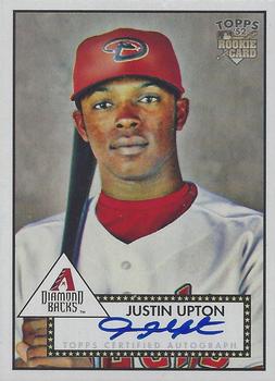 2007 Topps Rookie 1952 Edition - Signatures #52S-JU Justin Upton Front