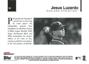2020 Topps On-Demand Set 4: MLB Black & White #61 Jesus Luzardo Back