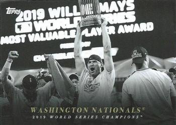 2020 Topps On-Demand Set 4: MLB Black & White - 2019 Champions and Awards #A-3 Washington Nationals Front