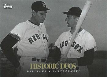 2020 Topps On-Demand Set 4: MLB Black & White - Historical Duos #D-1 Ted Williams / Carl Yastrzemski Front
