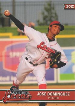 2012 Choice Great Lakes Loons #9 Jose Dominguez Front